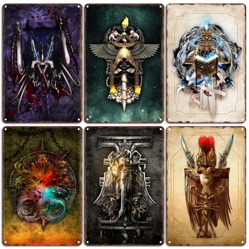 Segni In Metallo Decorazione Vintage Decorazioni Per La Casa Raven Guard Retro Custom Made Wall Decor Garage Game Room Decor Poster Art Plate
