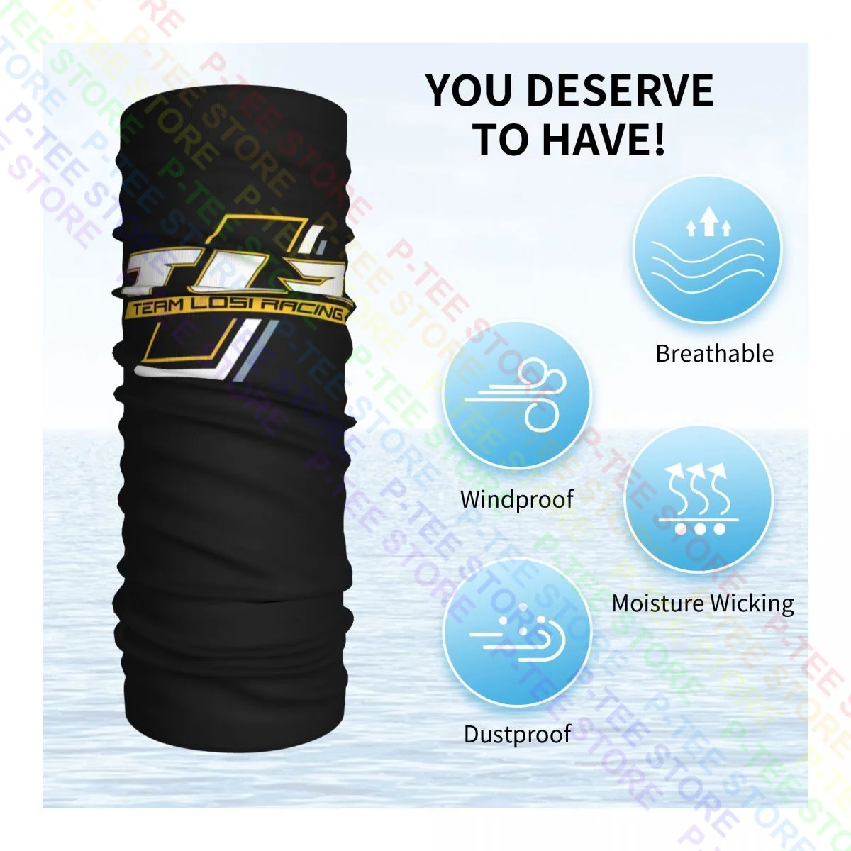 Team Losi Racing Tlr Neck Gaiter Bandana Scarf Face Mask Summer Hunting Cover Bandana face mask