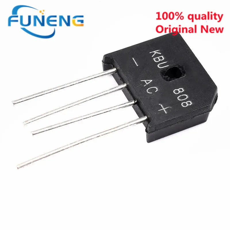 10pcs/lot KBP206 KBP210 KBP307 KBP310 KBP406 KBP410 KBU808 KBU1510 2A 3A 8A 600V 700V 1000V Rectifier bridge Rectifiers DIP-4