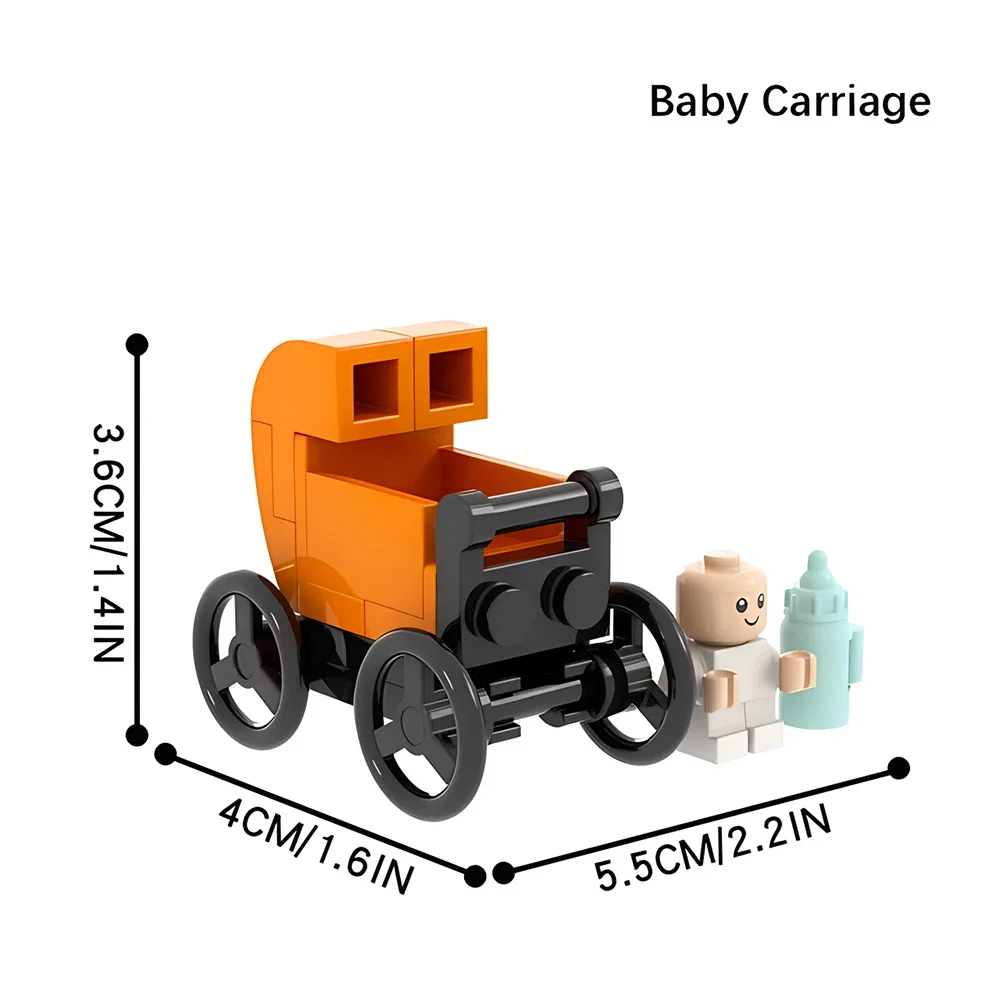 Orange Baby Stroller