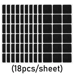 Premium Self-Adhesive Anti-Slip Felt Furniture Pads - 180pcs(10 Sheet) (Black Square)