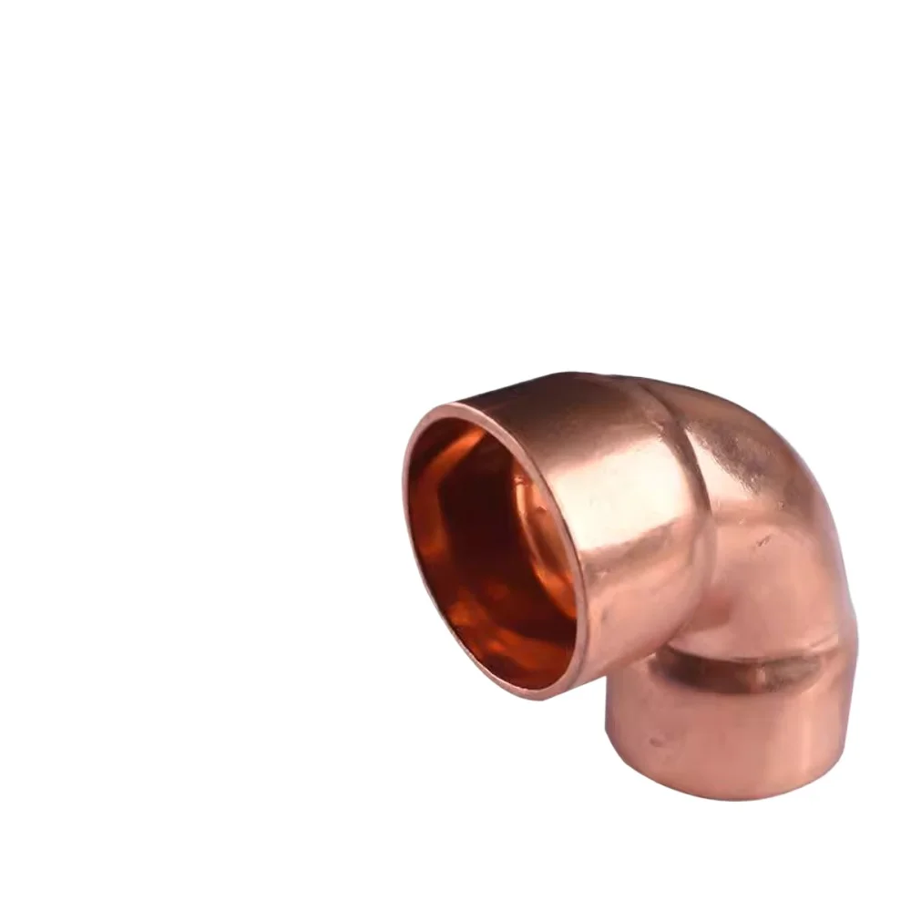 Copper Tube Brass Pipe Fitting 6.35-219mm ID Weld Socket End Feed Solder Elbow 90 Degree Coupler Pure Copper Pipe Fitting Connector Air-Coniditioning