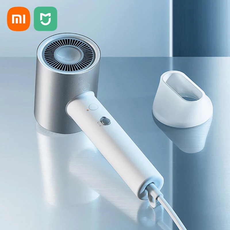 イオンヘアドライヤーxiaomi-mijiaおよび1800液体ナノヘアケア速乾性温度制御メートル-秒w-20強力な巻き毛