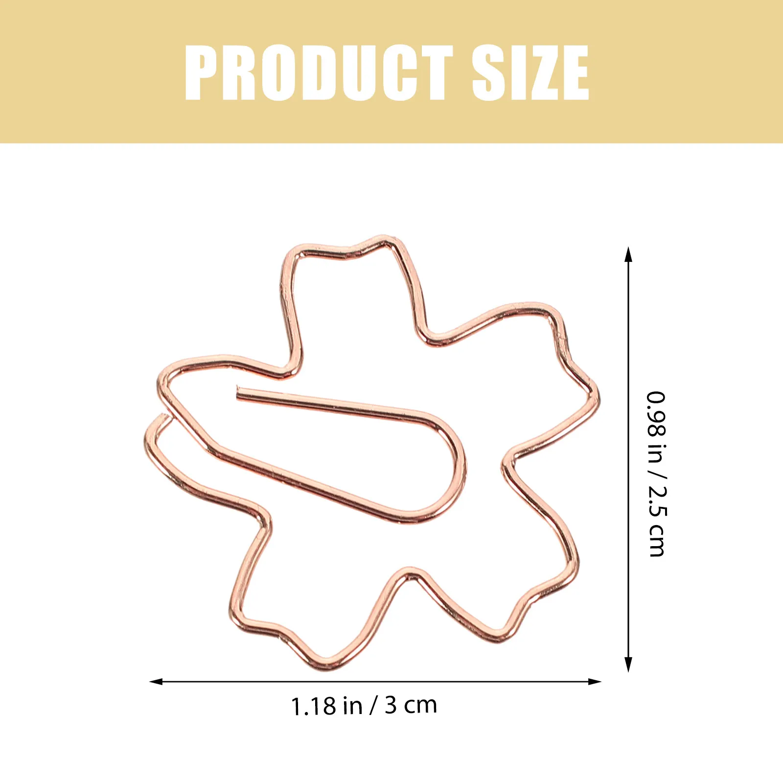 36Pcs 우아한 모양의 북마크 클립 사무실 홈 학교 노트북 달력 스크랩북 사진을위한 장식 금속 종이 클립