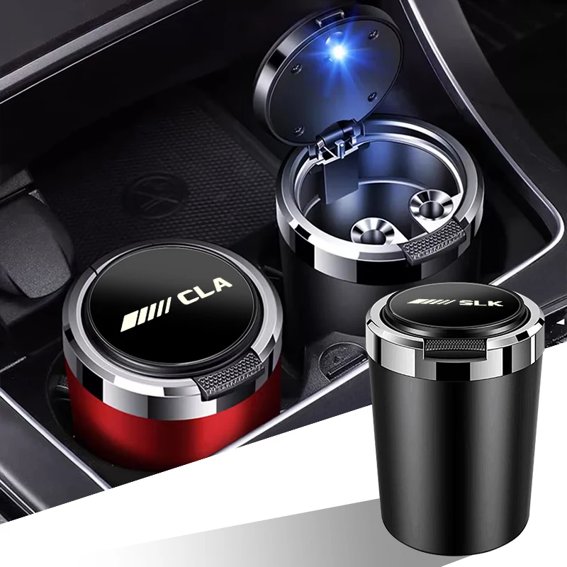 car ashtray accessories for vehicles Car novelty for Mercedes Benz AMG CLA CLK CLS GLA GLB GLC GLE GLK GLS GTS SLC SLK Auto