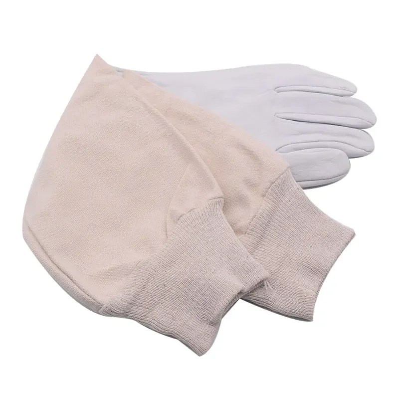 European Style Bee Gloves Canvas Sheepskin Beekeeping Equipment Beekeeping Tools Gloves with Long Sleeves