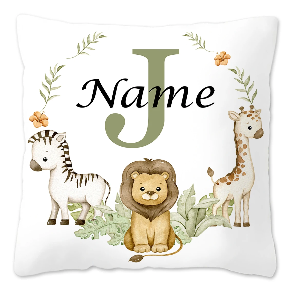 Personalized Animal-Themed Pillowcase for Kids' Birthday & Bedroom Decor