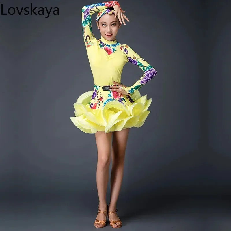 

Summer new Latin dance practice children's Latin dance performance clothing Latin dance costume children