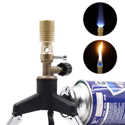 Portable Bbq Grill Blowtorch Gas Head Laboratory Tool Mini Bunsen Burner Travel