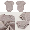 aple Leaf Print Baby Short sleeved jumpsuit 5-piece set Baby Boys Outgoing Clothing Baby Full Moon Clothing 100% Cotton 5