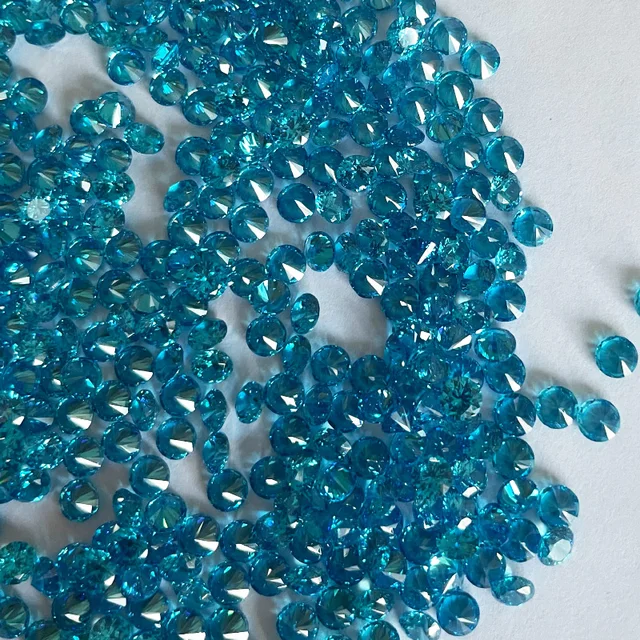 반짝이는 아쿠아 블루 큐빅 지르코니아 스톤: 쥬얼리 DIY의 빛나는 별