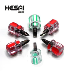 1PCMini Screwdriver Mini Small Portable Radish Head Screw Driver Transparent Handle Repair Hand Tools Precision Car Repair