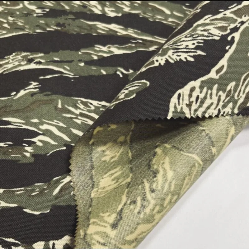 

1.5M Width Black Green Tiger Camouflage 1000D Polyester Oxford Cloth High-Strength Waterproof Bag Tactical Vest DIY