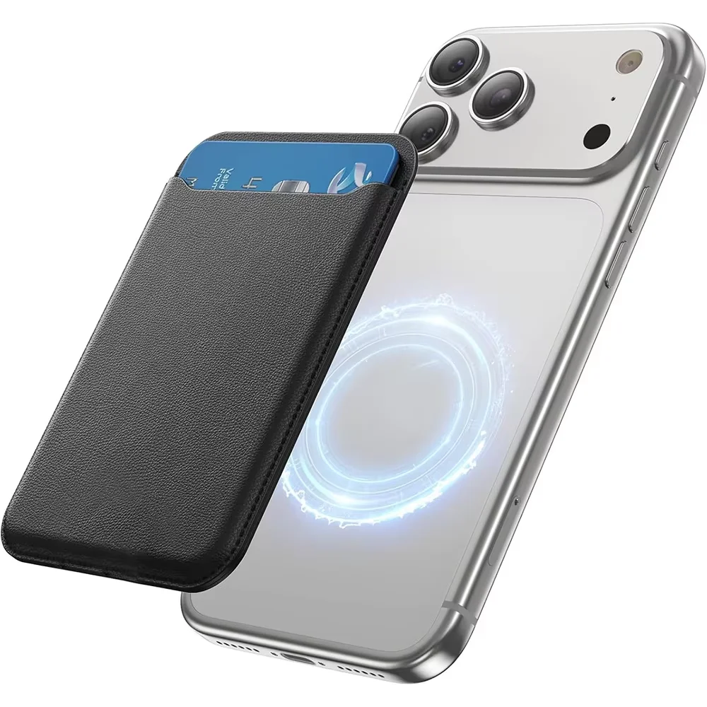 Premium 2-in-1 Detachable Magnetic Card Slot Leather Wallet Case with Push-Pull Cover