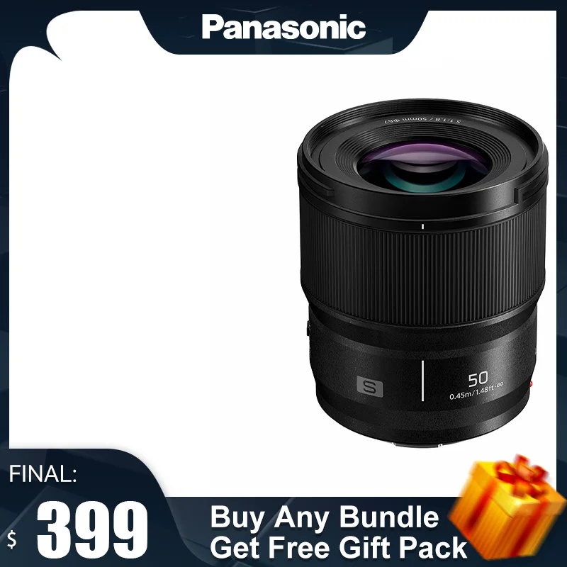 

Panasonic 50mm F1.8 Full Frame No Reflection/Micro Single Camera Standard Fixed Focus Lens L Bayonet S-S50GK Black 50F1.8