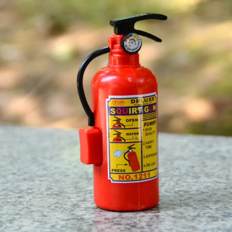 Funny Mini Fire Extinguisher Toy Water Guns Spray Water Outdoor Pool Beach Summer Toys Fireman Squirters for Kids Party 5