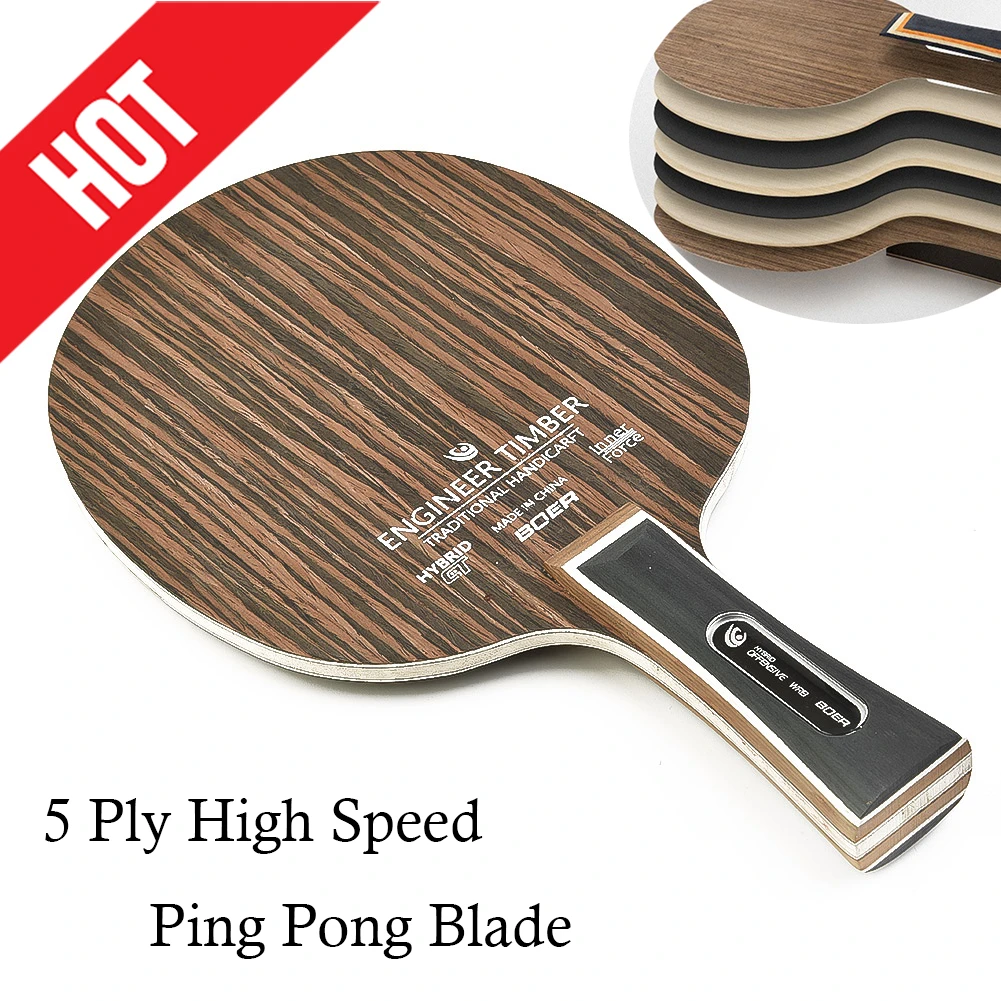 Table Tennis Racket Offensive Table Tennis Racket Blade Ebony Table