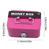 Metal Cash Box Mini Safe Lock Box Portable Mini Small Money Safe Box Sturdy Cash Box Portable for Kids Coin Collection 6