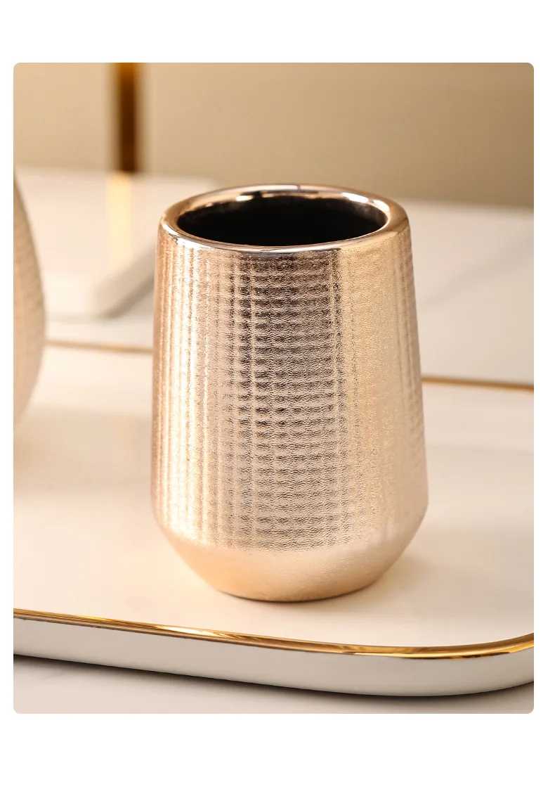 Elegant Rose Gold Bathroom Accessories