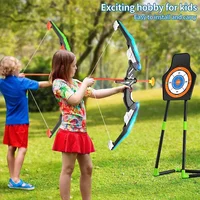 Bow And Arrows For Children Kids Archery Bow Practice Recurve Bow Outdoor Sports Game Hunting Shooting Toy Boys Gift Bow Kit Set