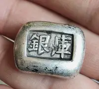 Antique China Ancient Qing Dynasty Handwork Miao Silver silver ingots statues 1