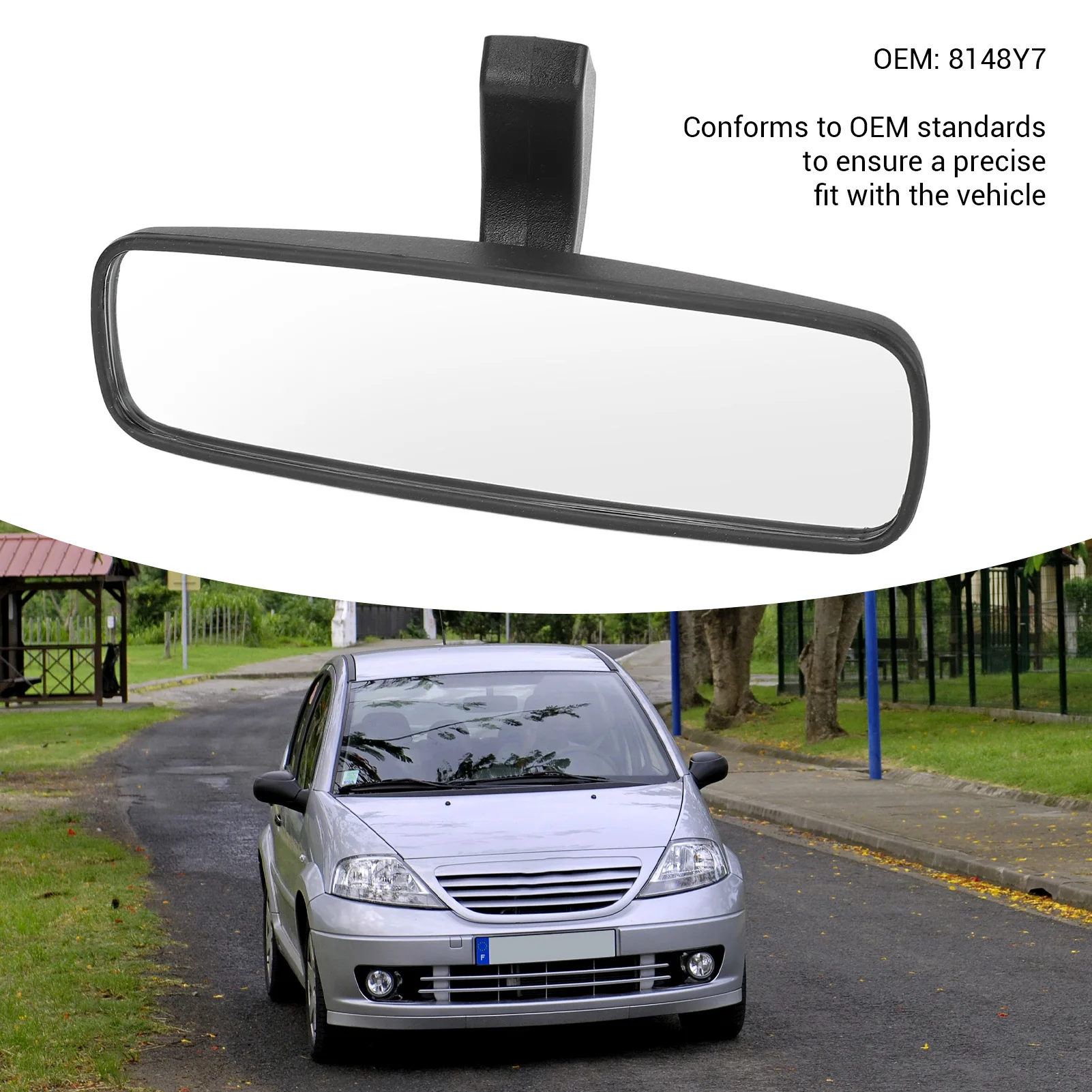 Car Inner Mirror 8148Y7 Enhance Driving Safety Easy Install Stable Performance Interior Rear View Mirror for C3 I C4 I C5 I II