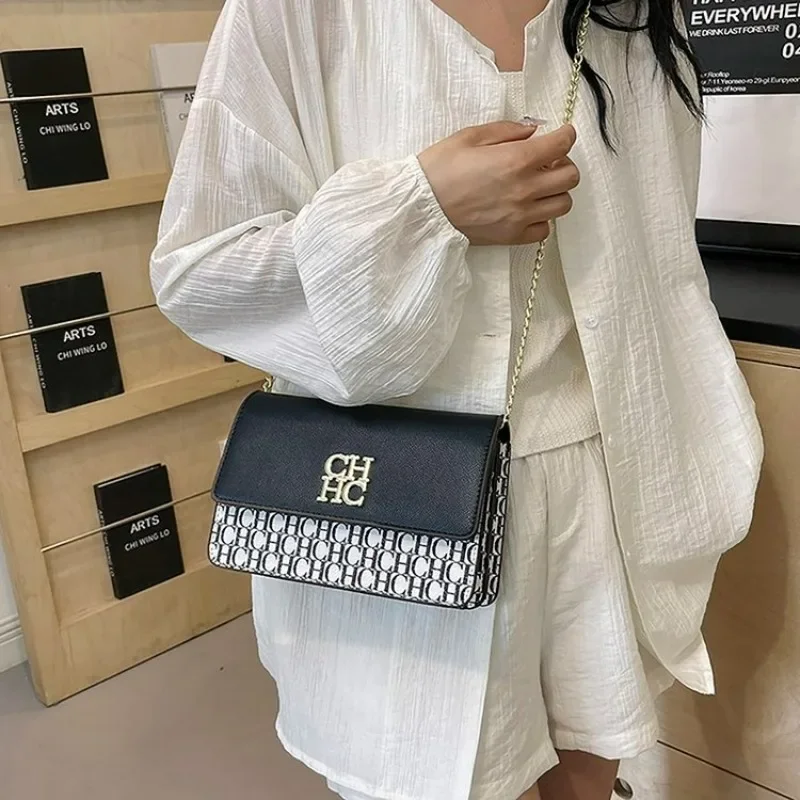 

Роскошный дизайн 2024, весна-лето, брендовая Классическая Стильная модная женская деловая элегантная квадратная сумка с квадратной цепочкой, сумка на плечо