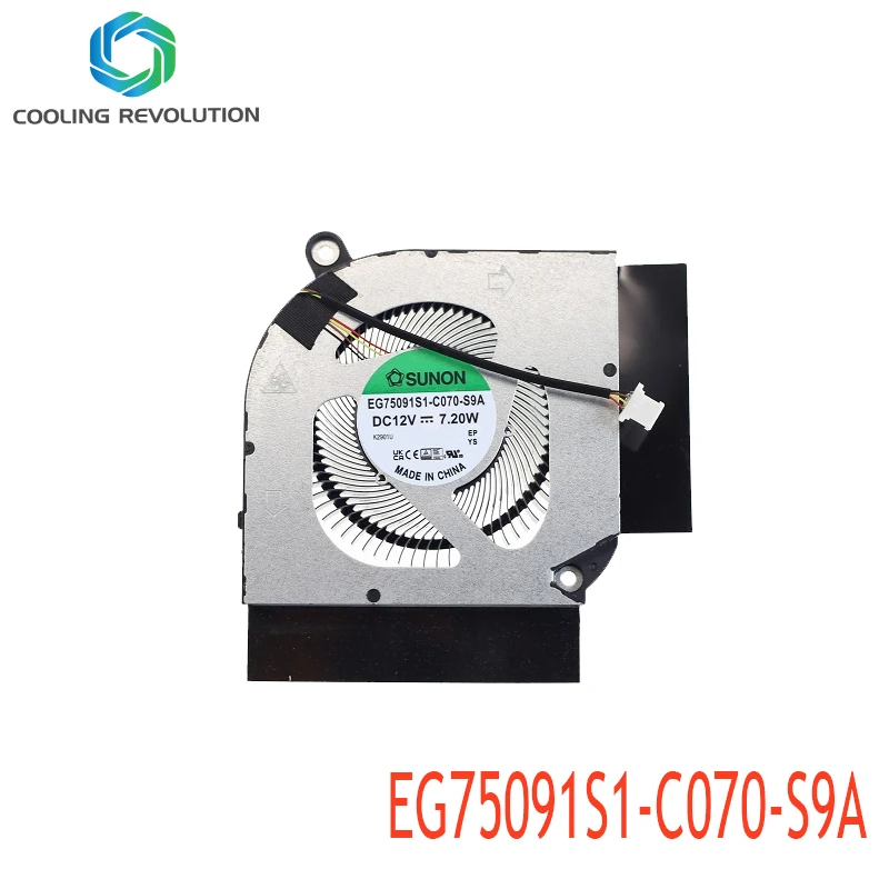 Ventilador de Refrigeração da Cpu do Portátil Eg75091s1-c070-s9a Dc12v 7.20w 4pin - Imagem 2
