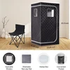 4L Portable Home Steam Sauna Full Size Personal Sauna Spa Box Single Saunas with Steamer 4L 1500W Steam Generator Remote Control 2