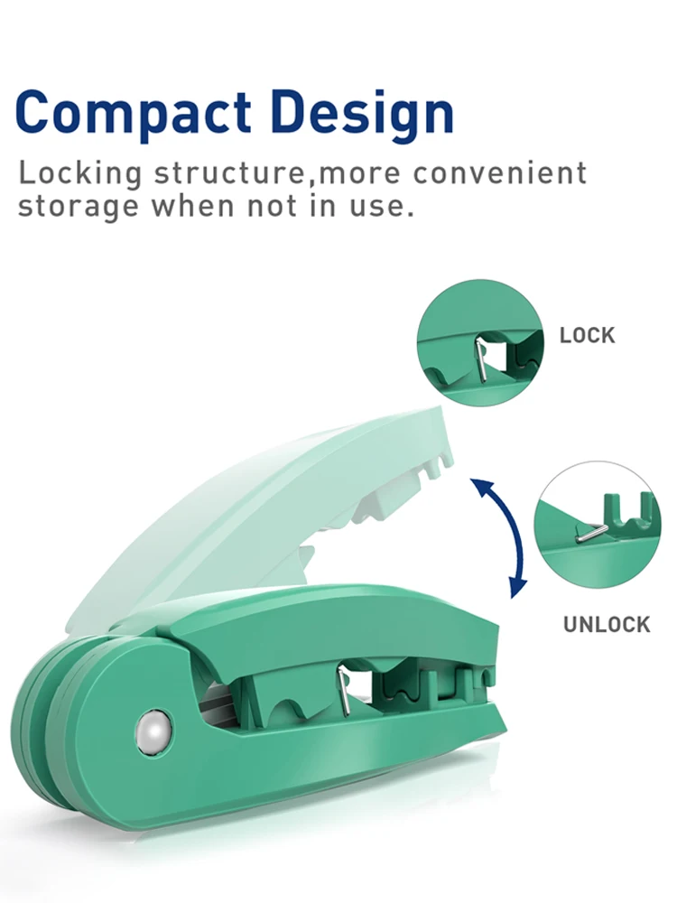 ZoeRax 4-in-1 RJ45-Kabelabisolierwerkzeug mit Schneide-, Abisolier-, Entwirr- und Richtfunktionen für STP/UTP-Kabel. – Detail 3