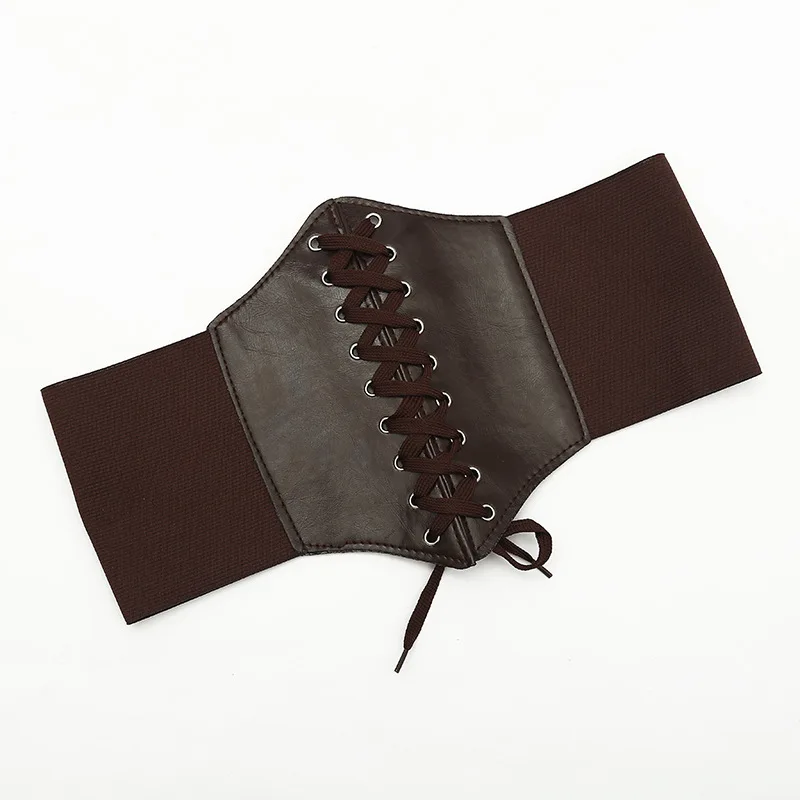 Damen Retro Breiter Elastischer Taillengürtel Modischer Hochwertiger Schwarzer Gürtel Beliebter Trendgürtel für Kleider Dekorativer Gürtel – Detail 11