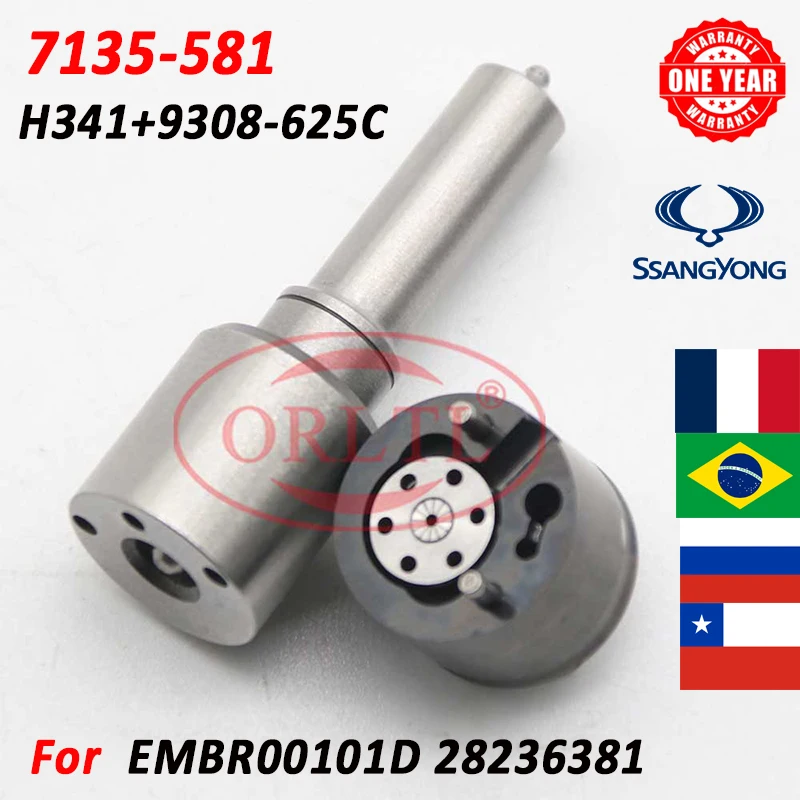 

ORLTL Repair Kits 7135-581 CR Injector Nozzle H341 Valve 9308-625C For EMBR00101D 28236381 9686191080