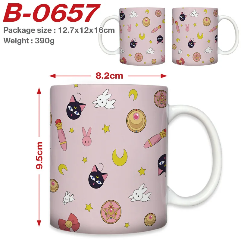 

Sailor Moon Peripheral Ceramic Mug Porcelain Cup Two-dimensional Cartoon Anime Tea Cup Coffee Cup Drinking Cup Creative Trend