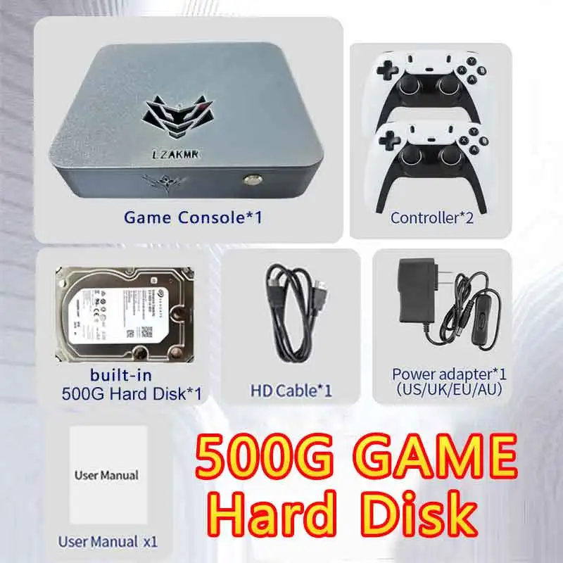 Dual-System Windows11 2/4TB Spielekonsole NEUES Upgrade I5-6600 AK1 Pro Spielebox 99999+ Spiele Für PS2 PS3 WII SS GAMECUBE Sega Saturn