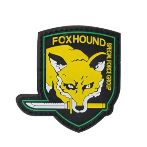 Foxhound-ジャケット用の特別な金属製ギアパッチ,バックパック用の