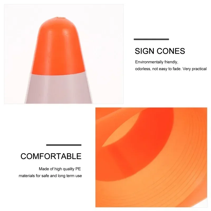 5Pcs 23cm Sports Entertainment Team Sports Football Reflective Road Cone Basketball Logo Bucket Training Marker Roadblock Cone