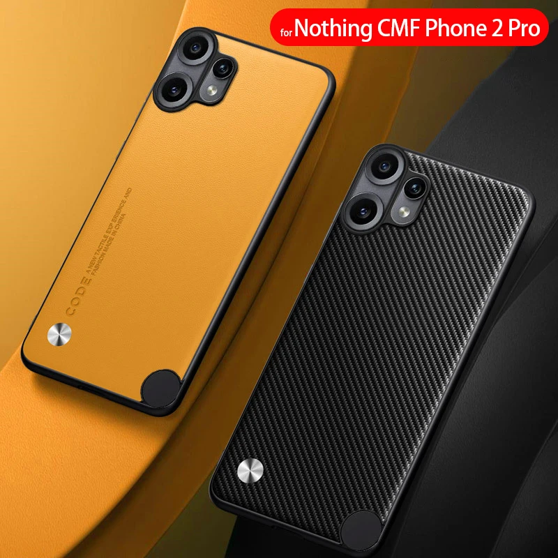 Luxury Fiber Texture PU-Leather Shockproof Phone Case