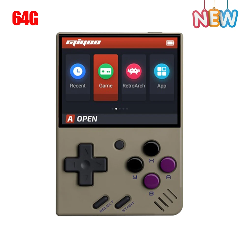 Miyoo Mini Pocket Video Game Consoles Retro Protable Player Built-In 2500+ Games with Tetris 2.8 Inch IPS Screen Gift for Kid 