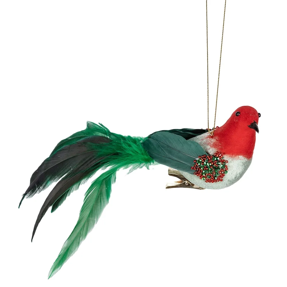 

Realistic Design Simulated Foam Feathers Bird Decoration Perfect for Christmas Wreaths and Table Centerpieces