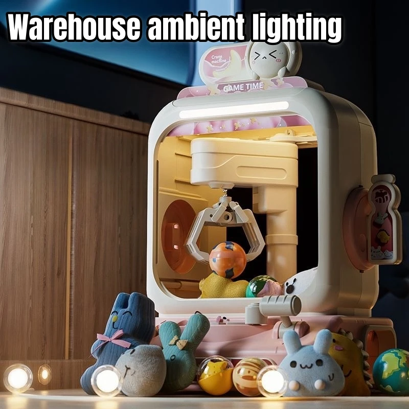Mini Vending Machine Children Coin Operated Game DIY Prizes Gashapon Plush Doll Claw Crane Machines Christmas Gift Toys for Kids 2