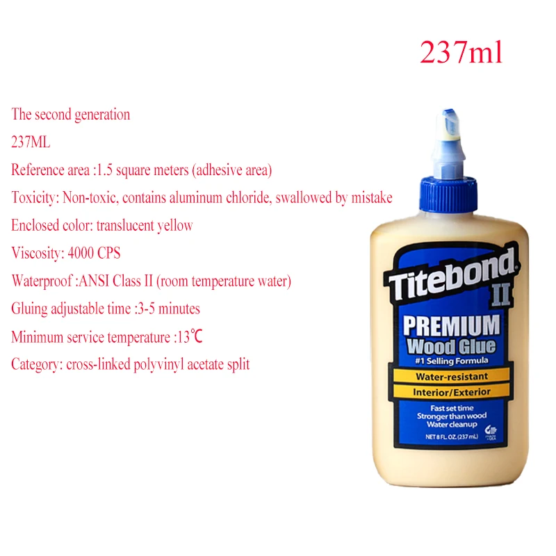 Gorilla Enhanced version Woodworking Glue Quick Drying Super Strength  Bonding Super Adhesive Waterproof Safe Natural Color