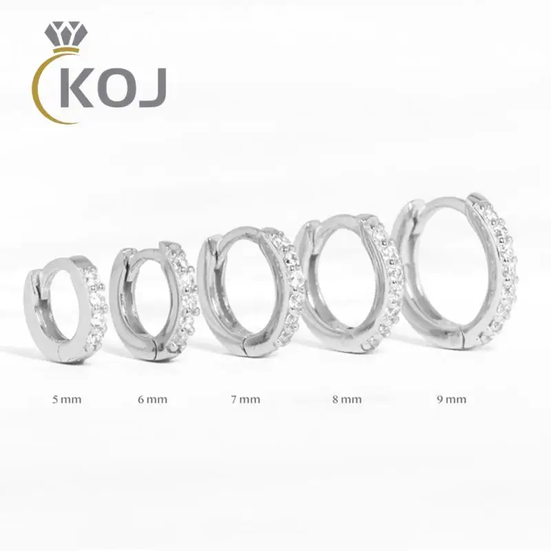 

Серьги KOJ 925 пробы серебряные для женщин/мужчин, маленькие серьги-кольца, серьги-кольца для ушей, маленькие серьги-обручи 2023