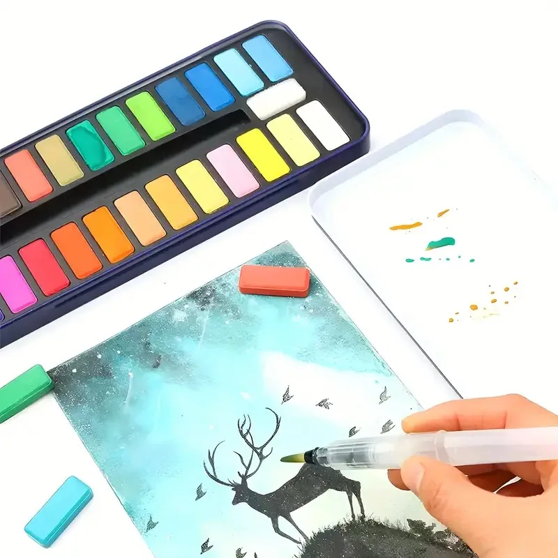Watercolor Paint Set Metal Tin Gouache Powder Artists watercolor painting set watercolor paint watercolor pigment gouache pigment