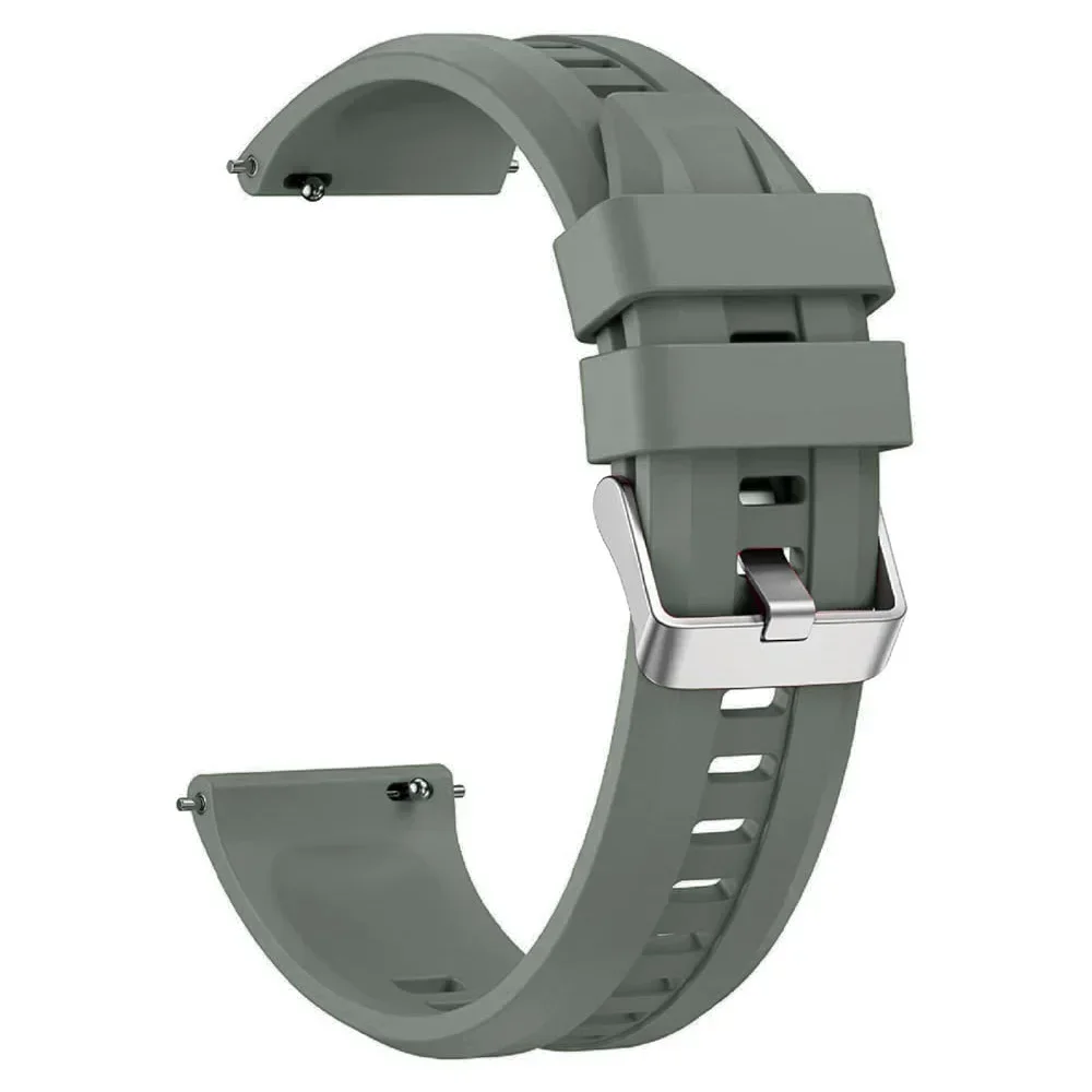 Silicone Sport Wristband Accessory for Smartwatches - 22mm Strap