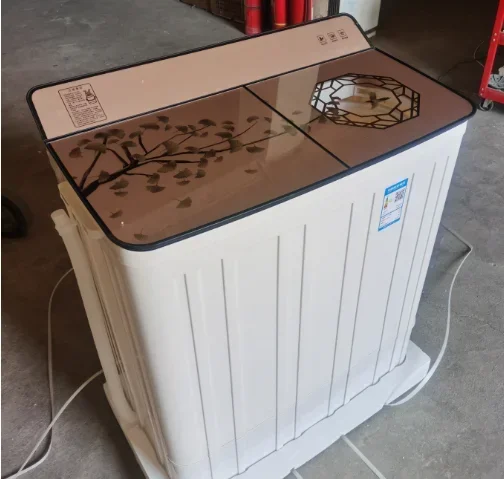 13kg 15kg Household Semi-automatic Double Barrel Washing Machine Wash and Dry Large Capacity Plastic Bucket Washing Machine 4