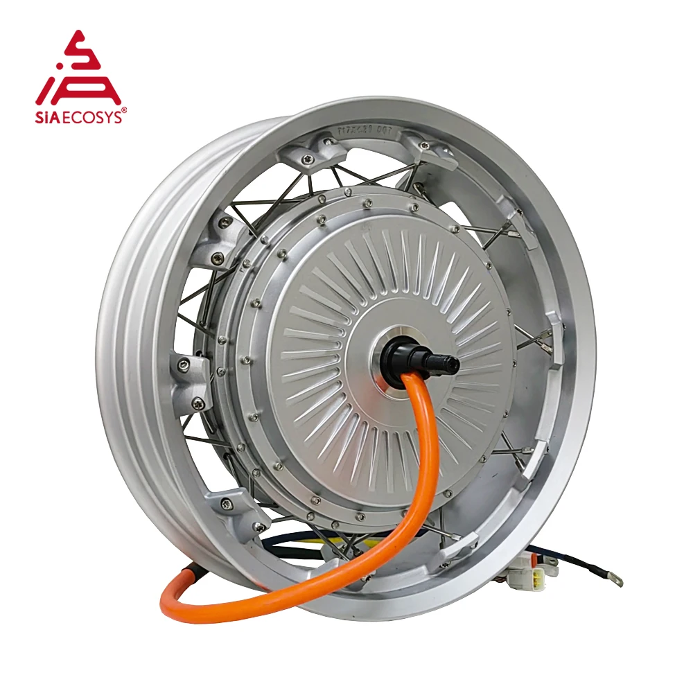 QS Motor 273 8000W V3 120kph E-motorcycle Spoke Hub Motor with 17x4.5 Moped Wheel Rim Conversion Kit with EM200-2 Controller