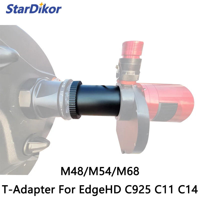Stardikor M48/M54/M68 T-Adapter Per Telescopio Celestron Edge Hd C9.25 C11 C14 Con Obiettivo Riduttore 0.7X Messa A Fuoco Posteriore Ottimale