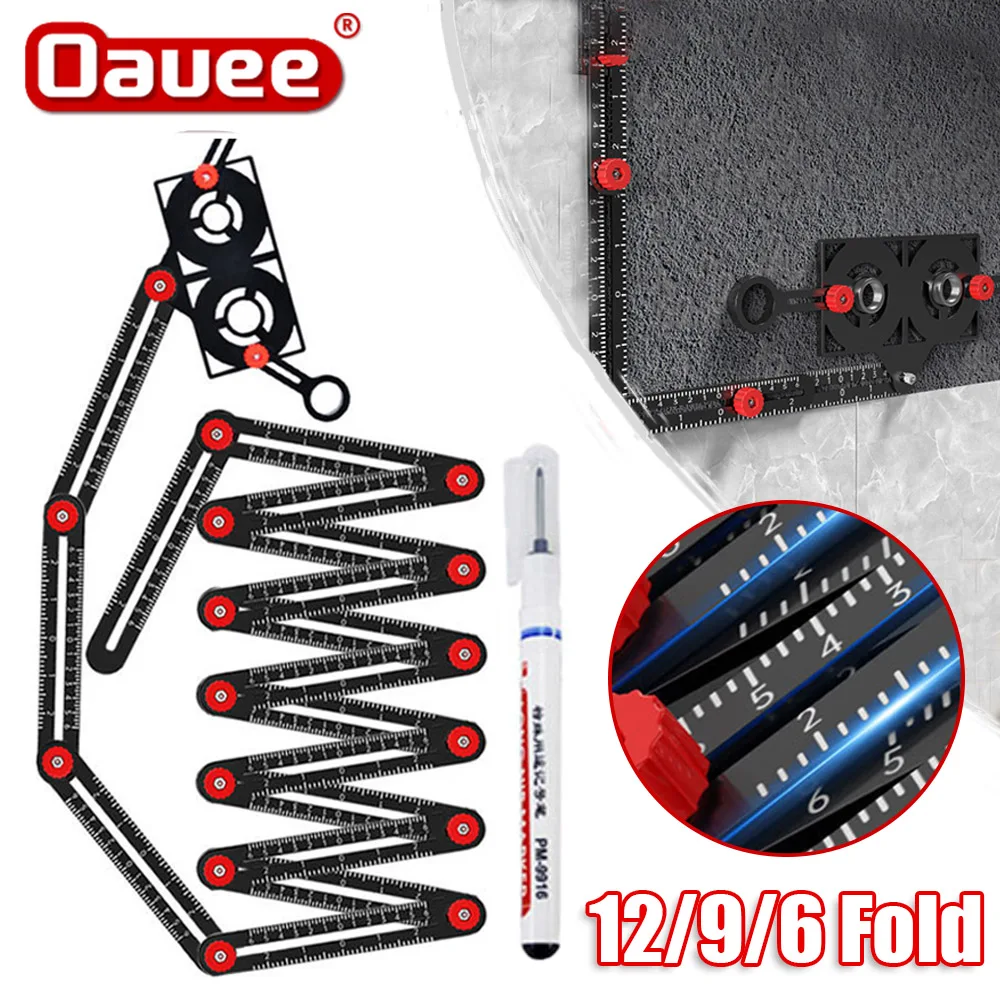 12-9-6-Aluminium-Alloy-Multi-Angle-Ruler-Finder-Measuring-Ruler ...
