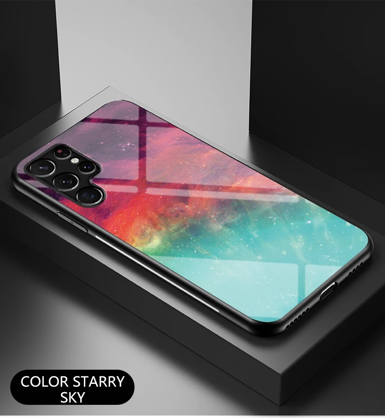 Custodia in vetro rigido DECLAREYAO S21 FE per Samsung Galaxy S22 S21 S20 Ultra S10 S9 S8 Plus Custodia sottile per Samsung _voghion.com