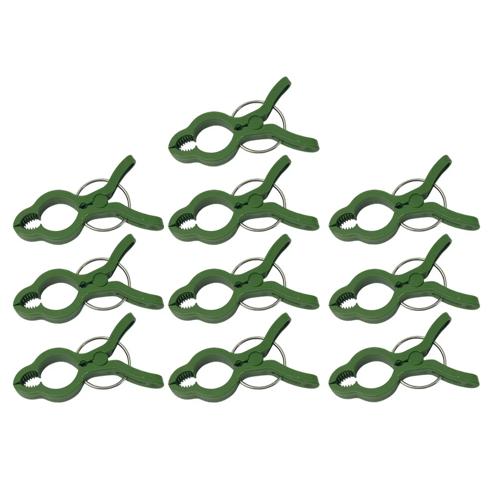 

10 Pcs Vegetable Tongs Greenery Garden Fixing Clip Spring Potted Branches Fixed Clips Fixture Plastic Plants Gardening